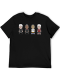 Cartoon Character Tee - Black
