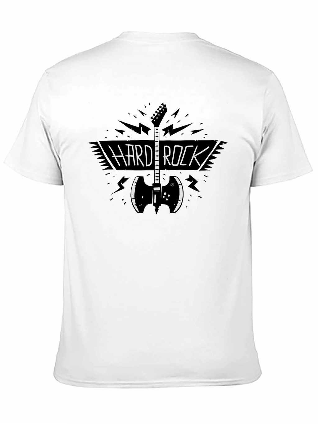 Hard Rock Guitar Graphic Black T-Shirt