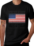 USA Flag Victory T-Shirt - Patriotic Graphic Tee