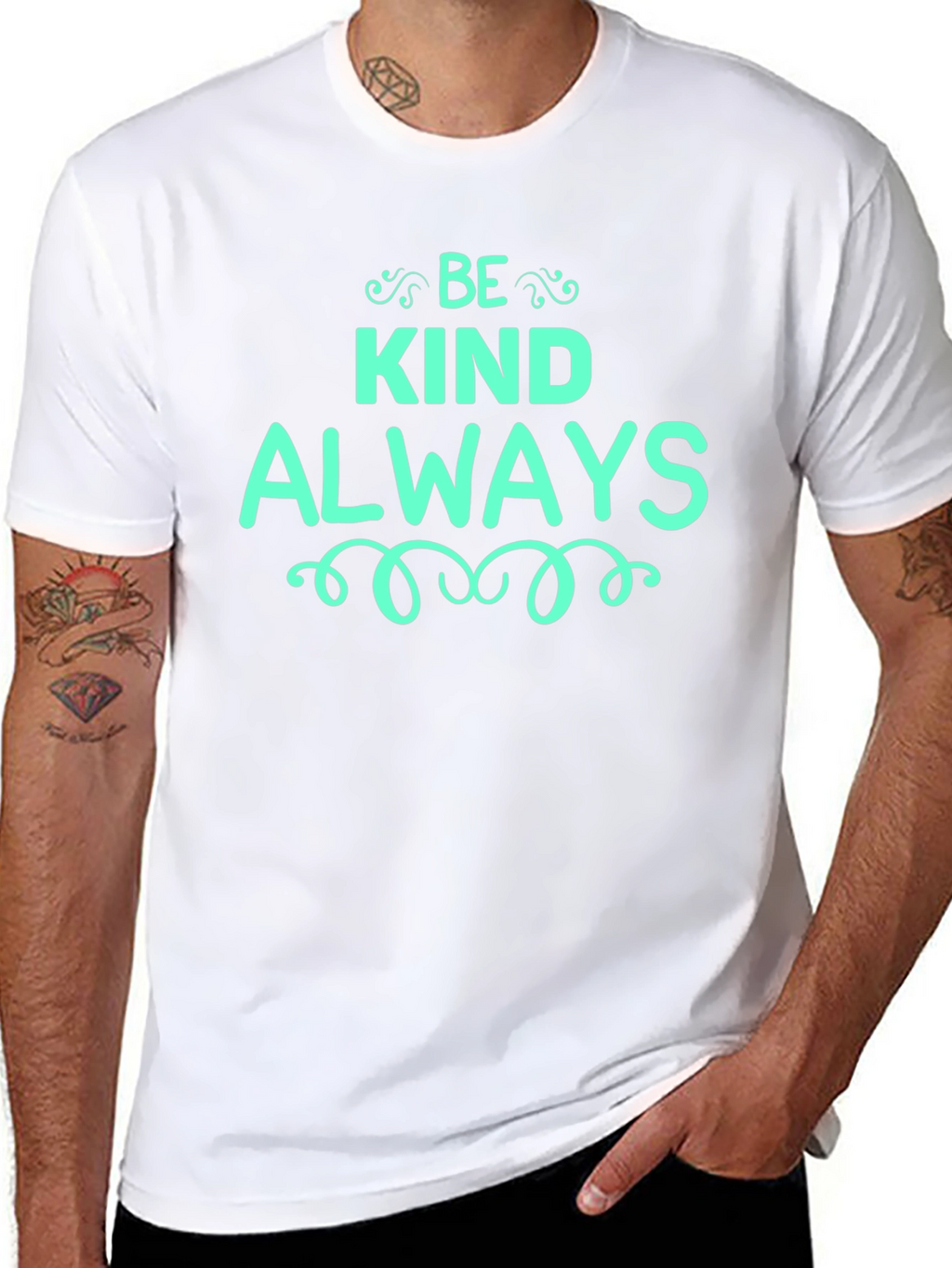 Be Kind Always Graphic Tee - Black