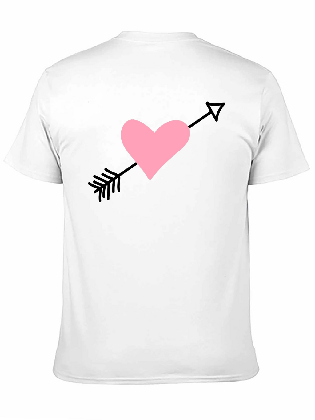 Heart Arrow Graphic Tee - Mens Black T-Shirt