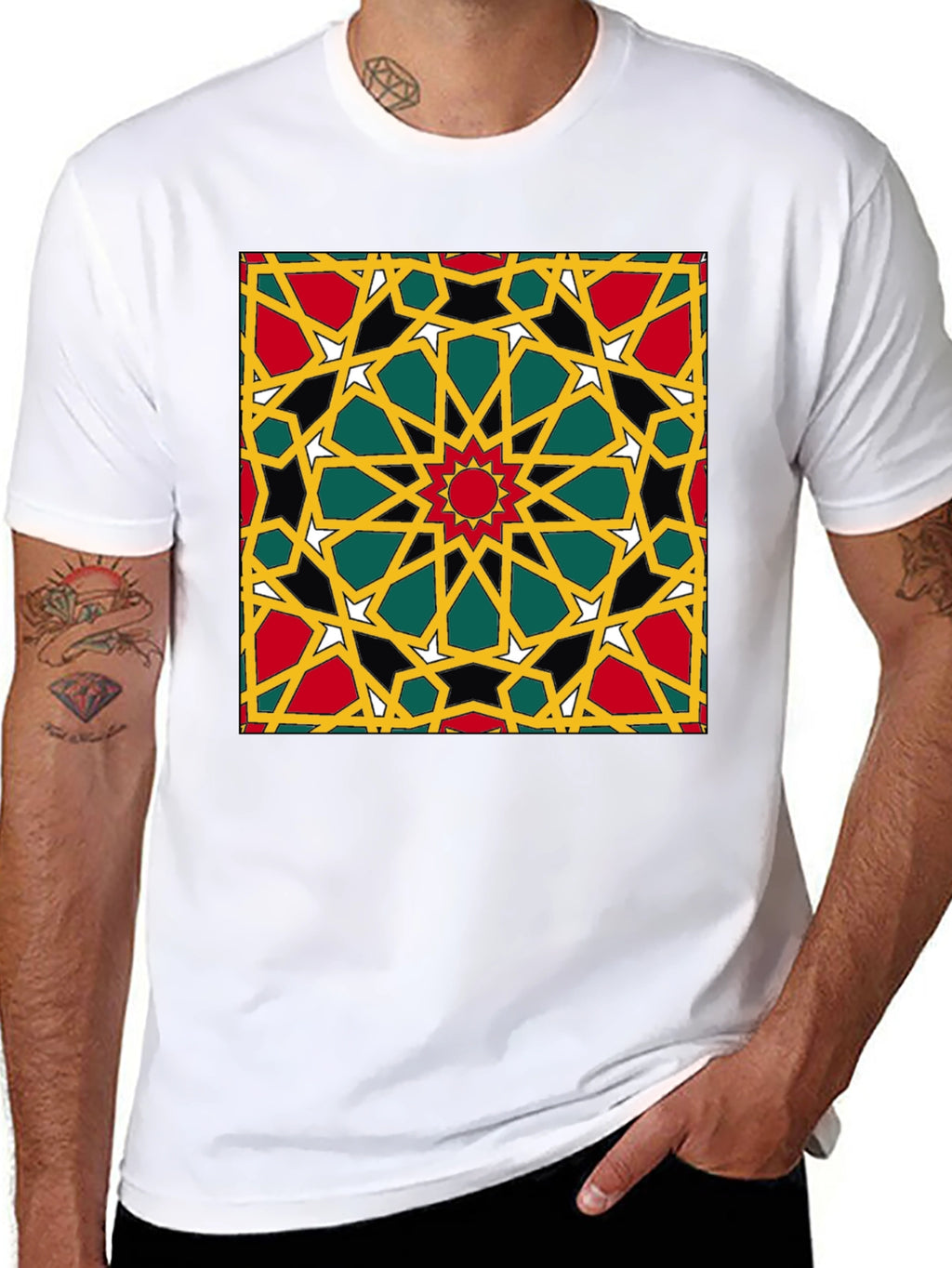Geometric Pattern Print T-Shirt