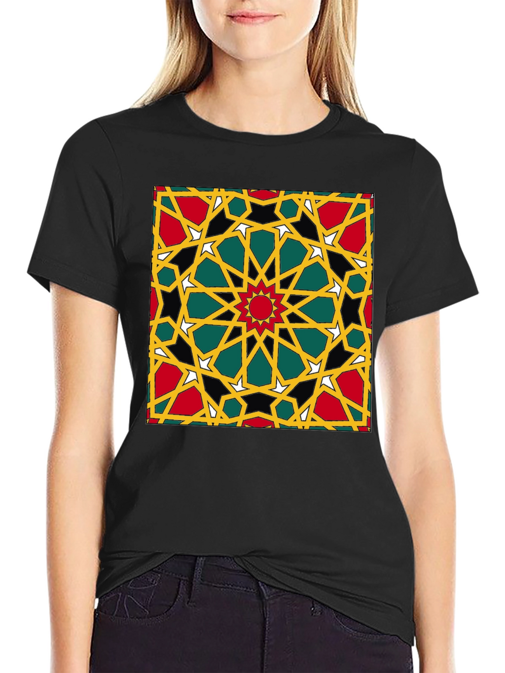 Geometric Pattern Print T-Shirt