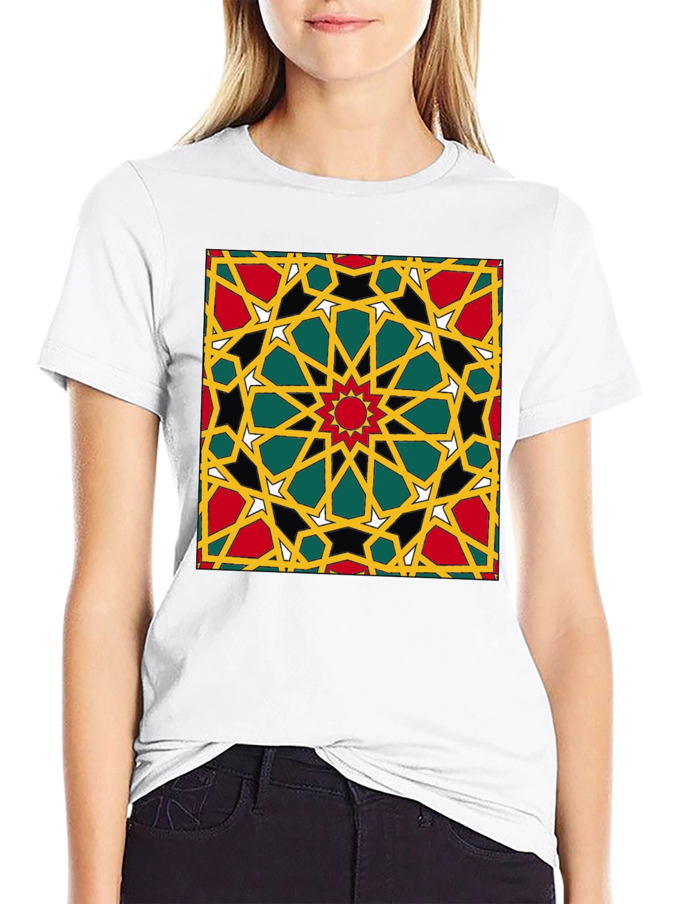 Geometric Pattern Print T-Shirt