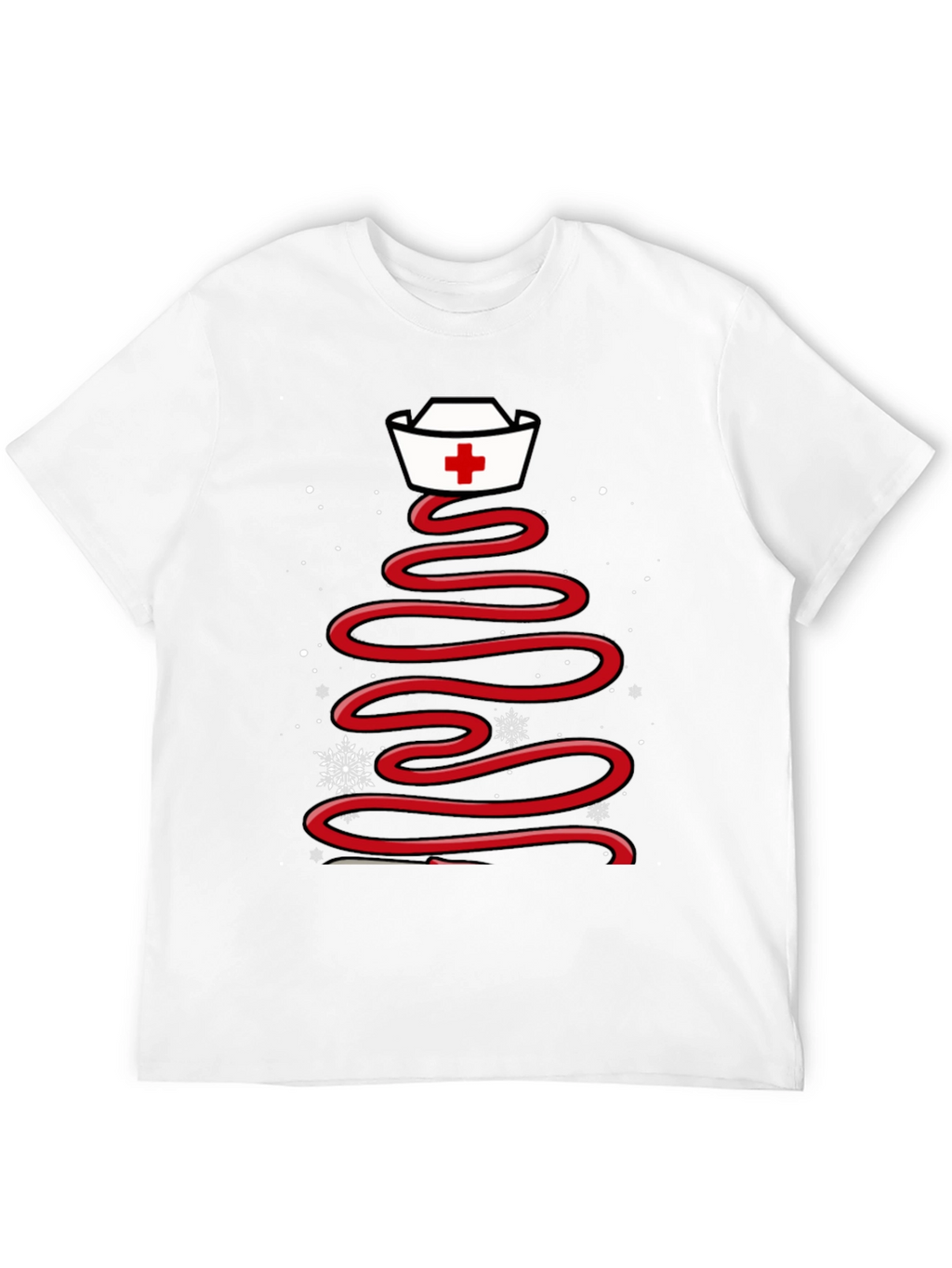 Nurse Christmas Tree Graphic T-Shirt Holiday Tee