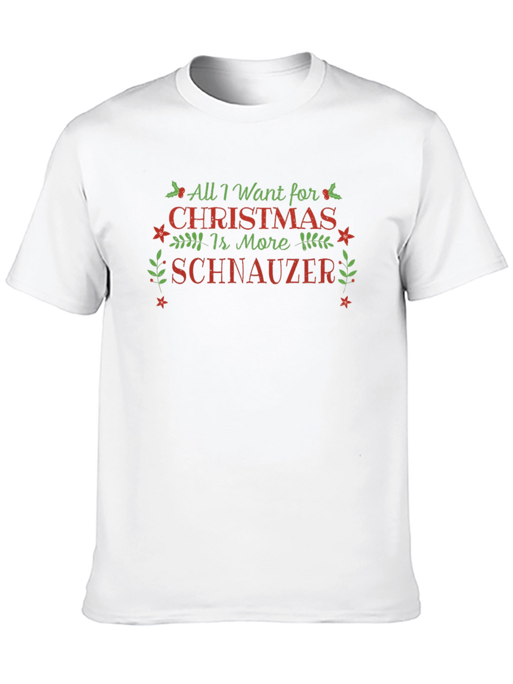 Christmas Schnauzer T-Shirt - Holiday Tee