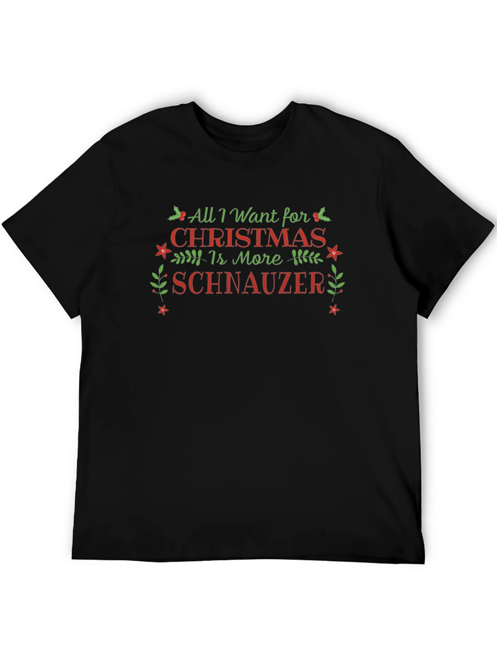 Christmas Schnauzer T-Shirt - Holiday Tee
