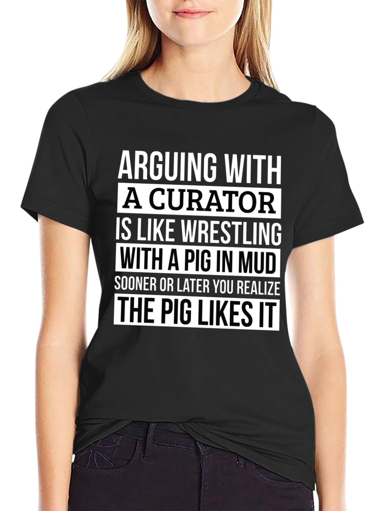 Curator Pig Mud Wrestling Graphic Tee