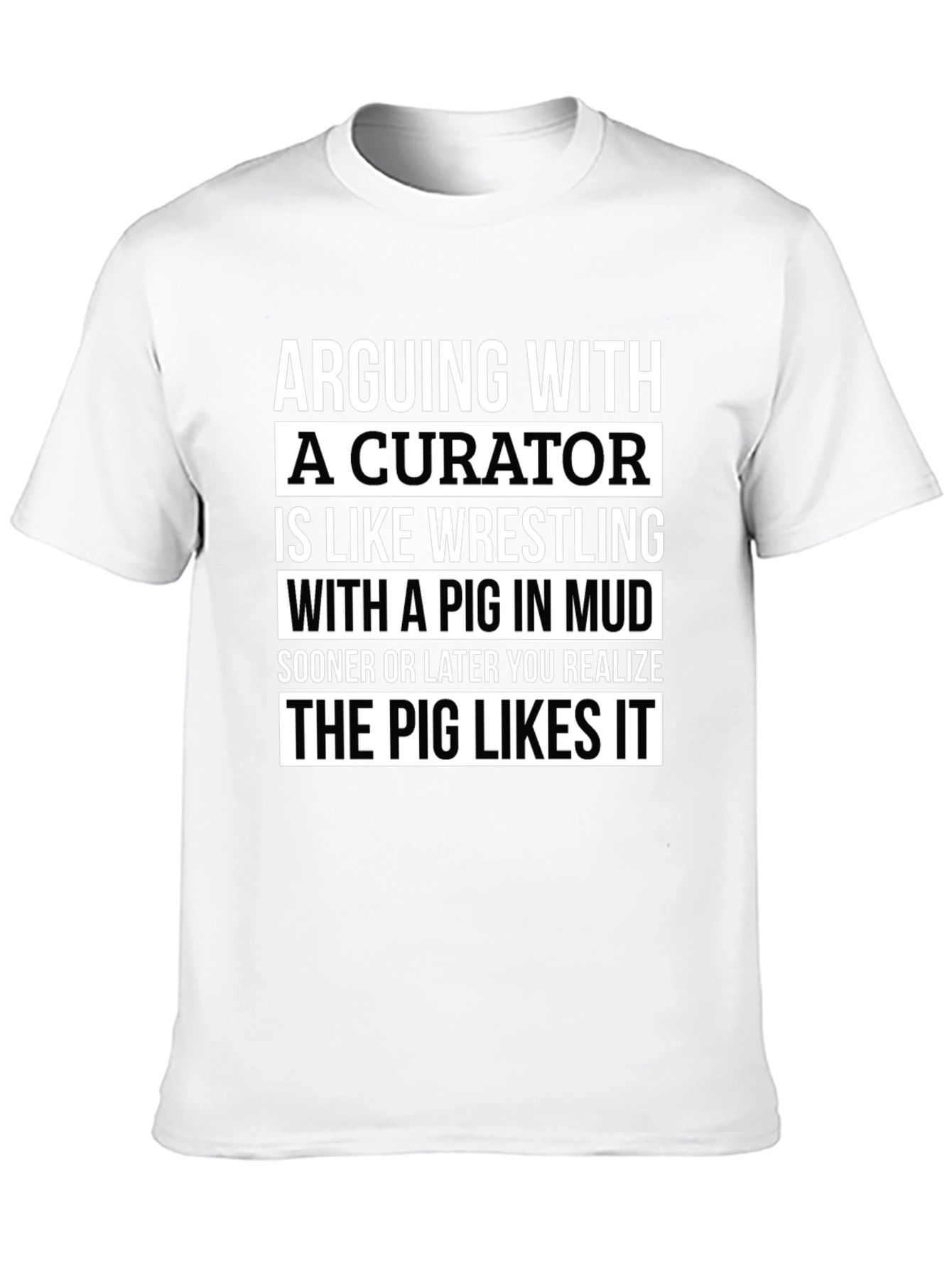 Curator Pig Mud Wrestling Graphic Tee