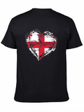 Georgia Flag Heart T-Shirt