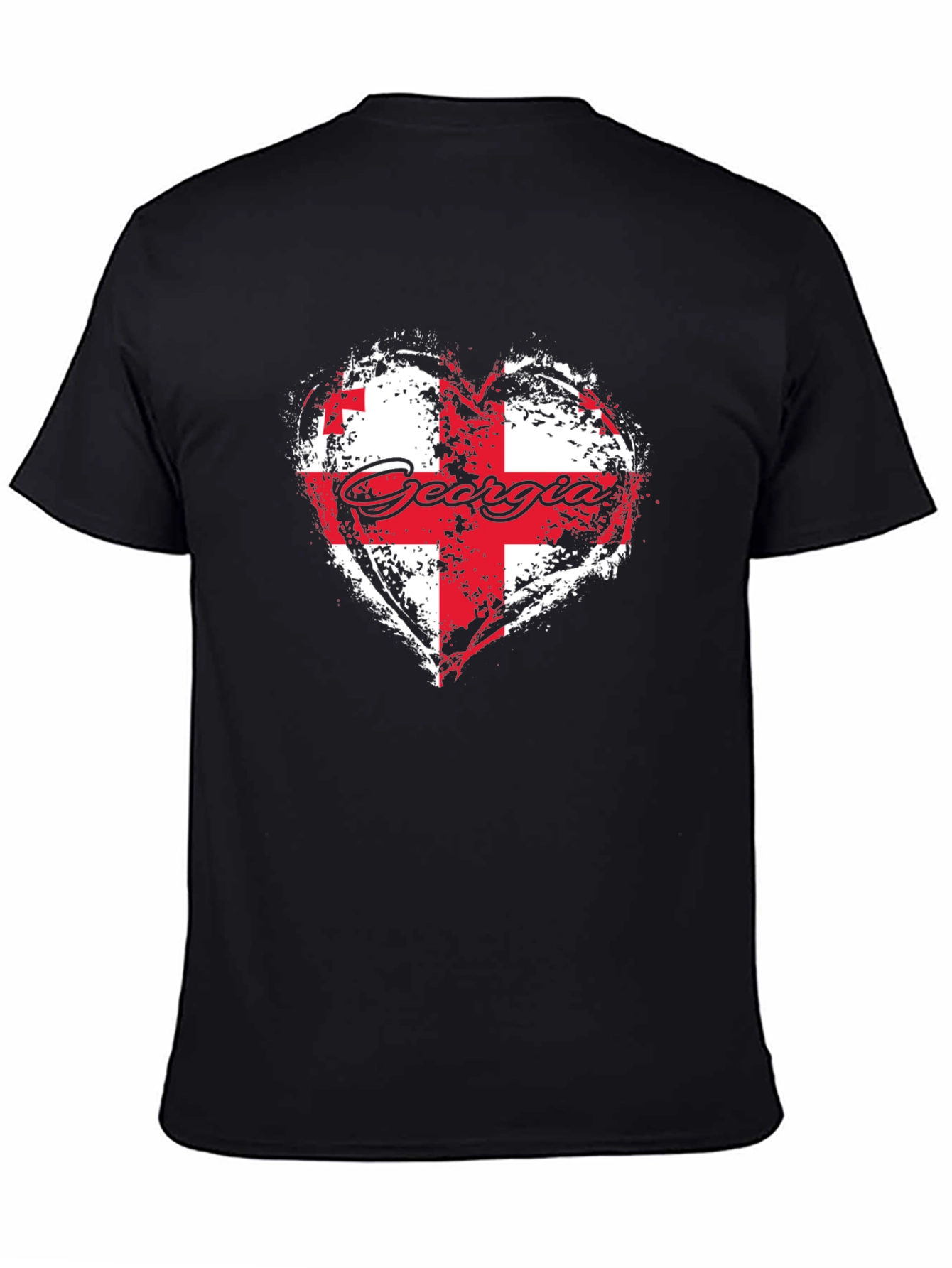 Georgia Flag Heart T-Shirt