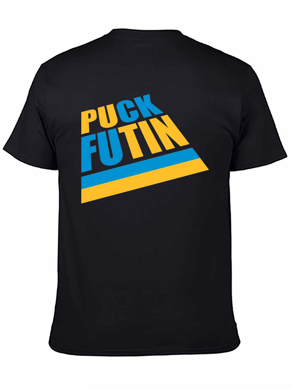 Puck Futin Graphic T-Shirt - Black Crew Neck