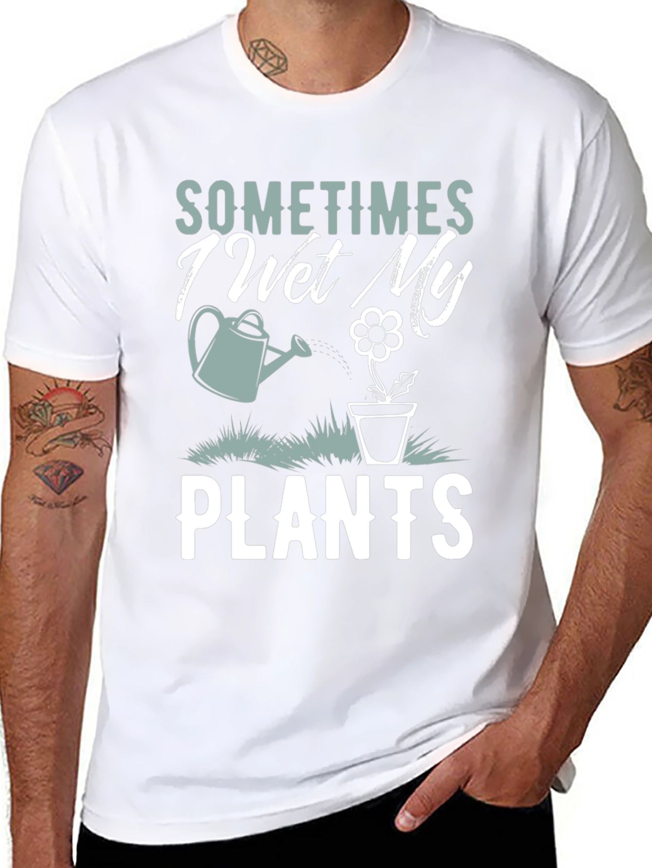Funny Gardening T-Shirt: I Wet My Plants