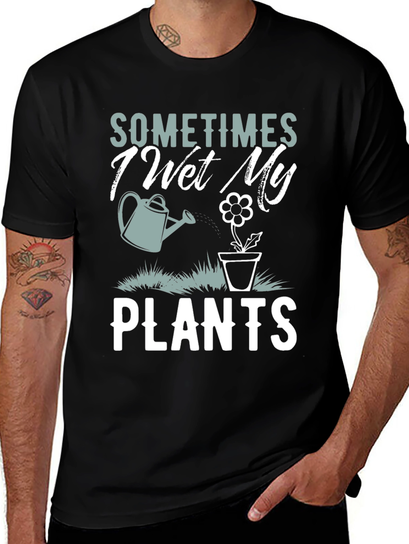 Funny Gardening T-Shirt: I Wet My Plants