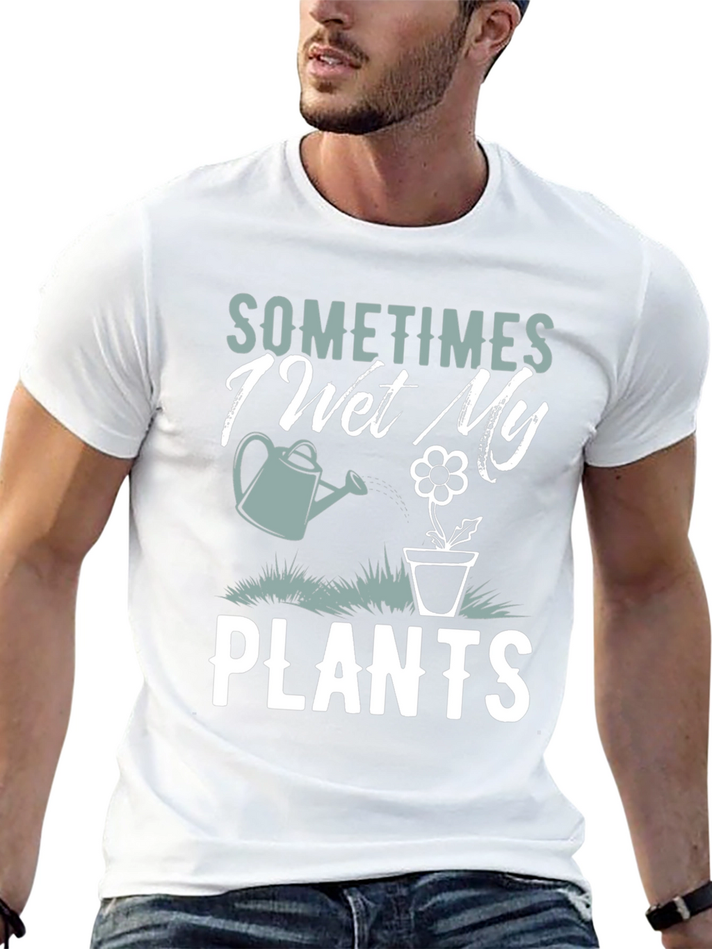 Funny Gardening T-Shirt: I Wet My Plants