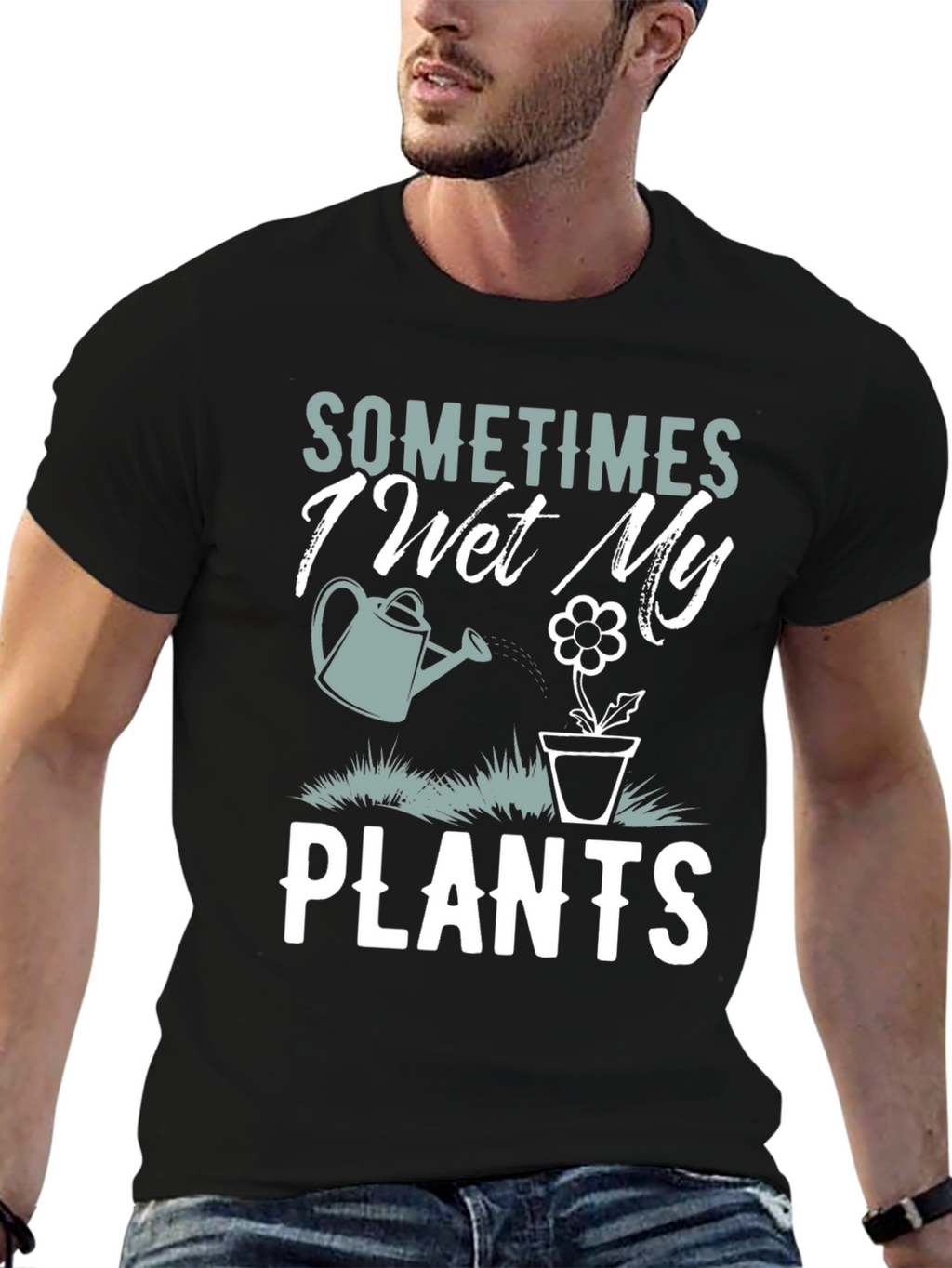 Funny Gardening T-Shirt: I Wet My Plants