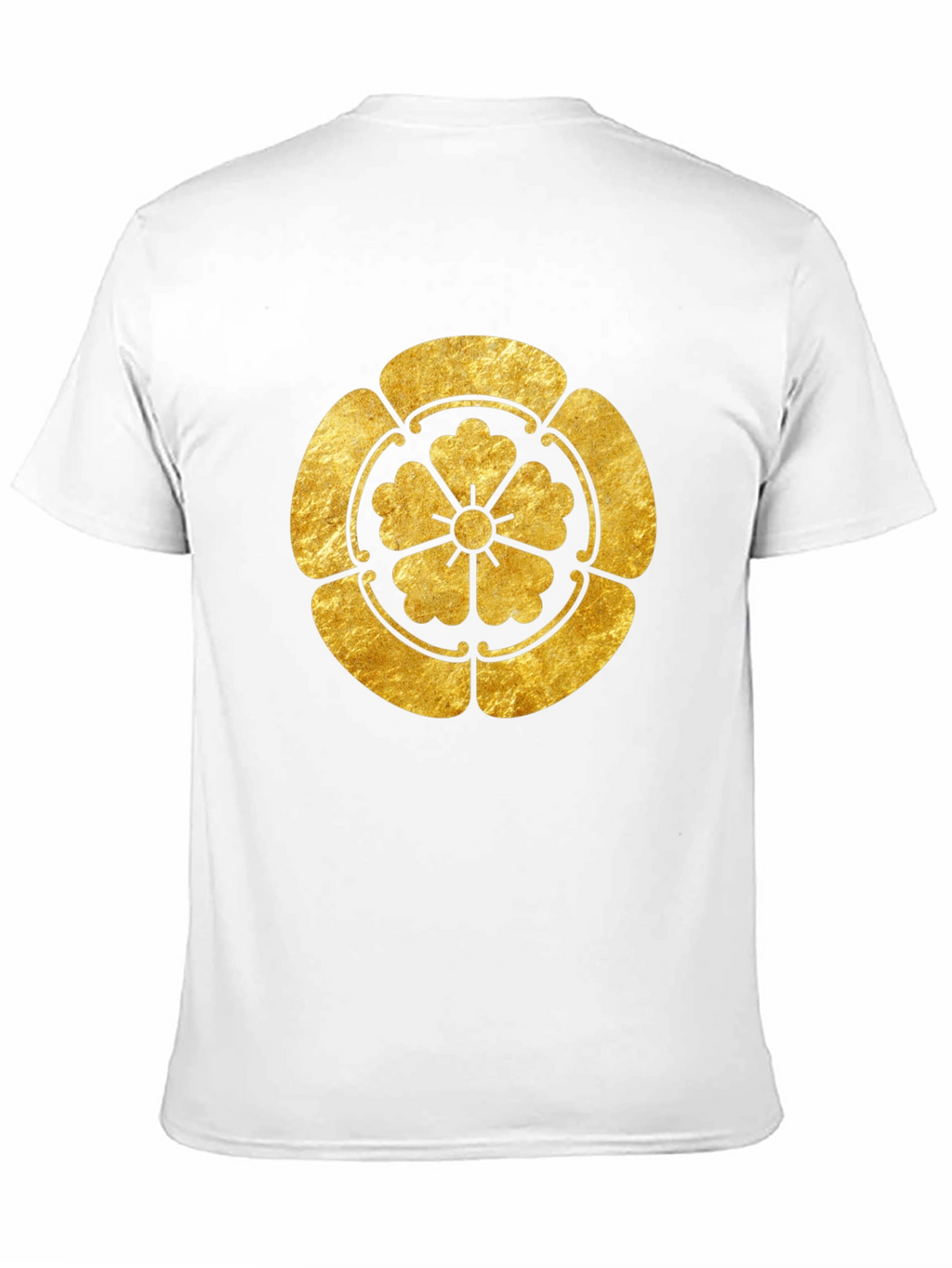 Gold Japanese Kamon Crest Graphic Tee