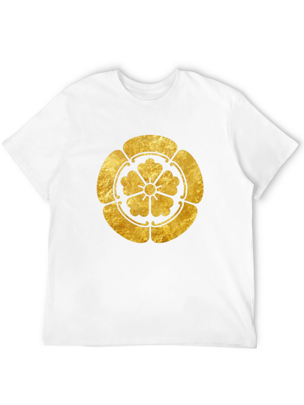 Gold Japanese Kamon Crest Graphic Tee