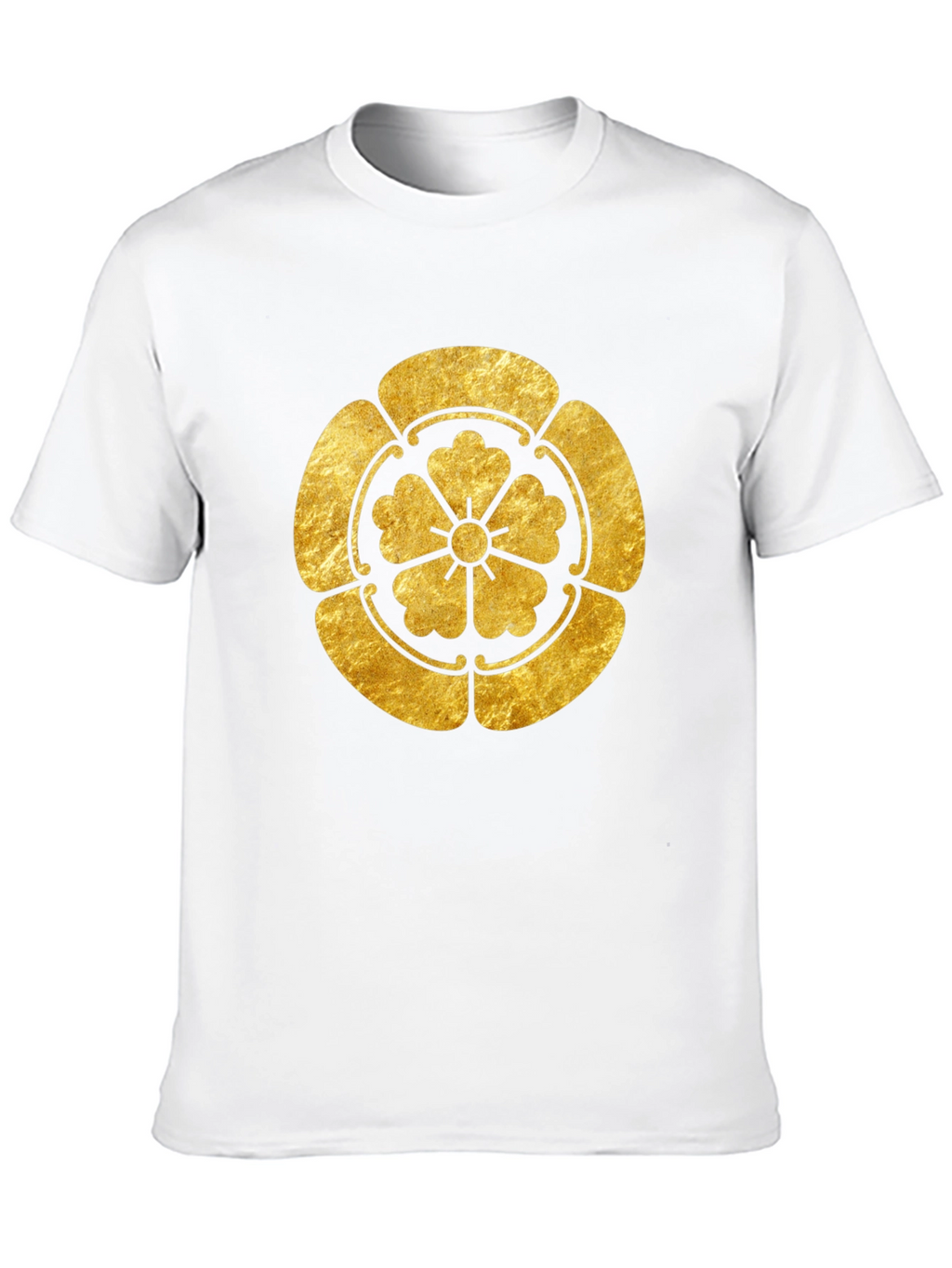 Gold Japanese Kamon Crest Graphic Tee