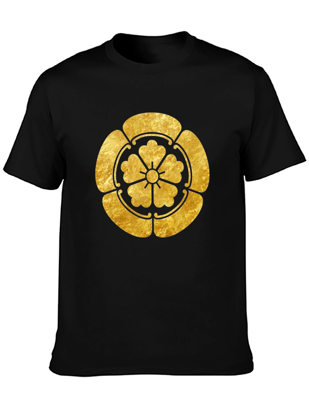 Gold Japanese Kamon Crest Graphic Tee