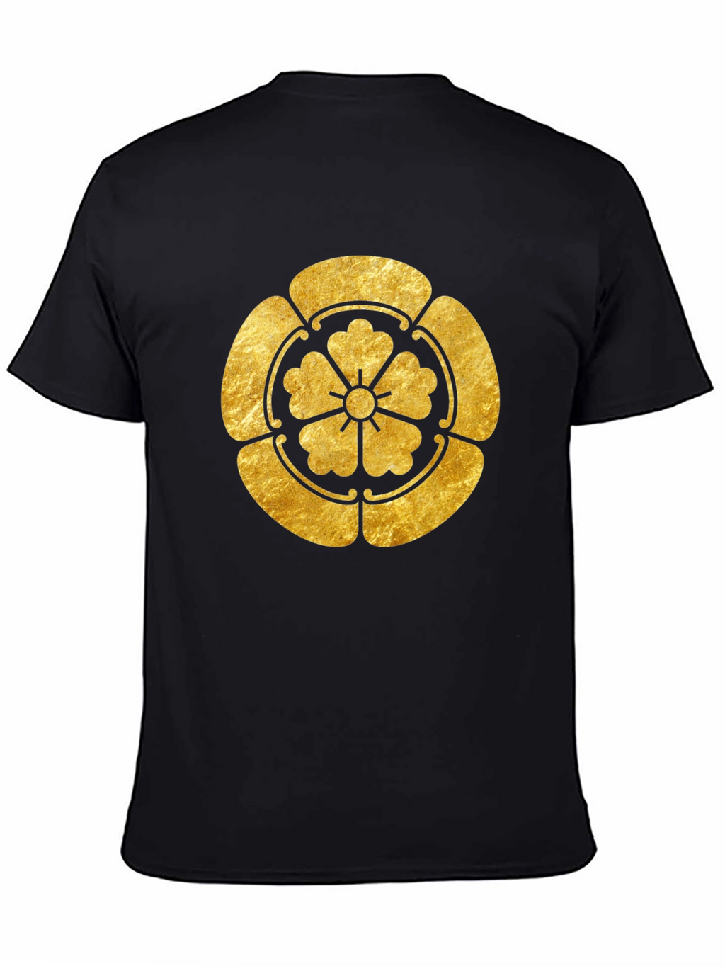 Gold Japanese Kamon Crest Graphic Tee