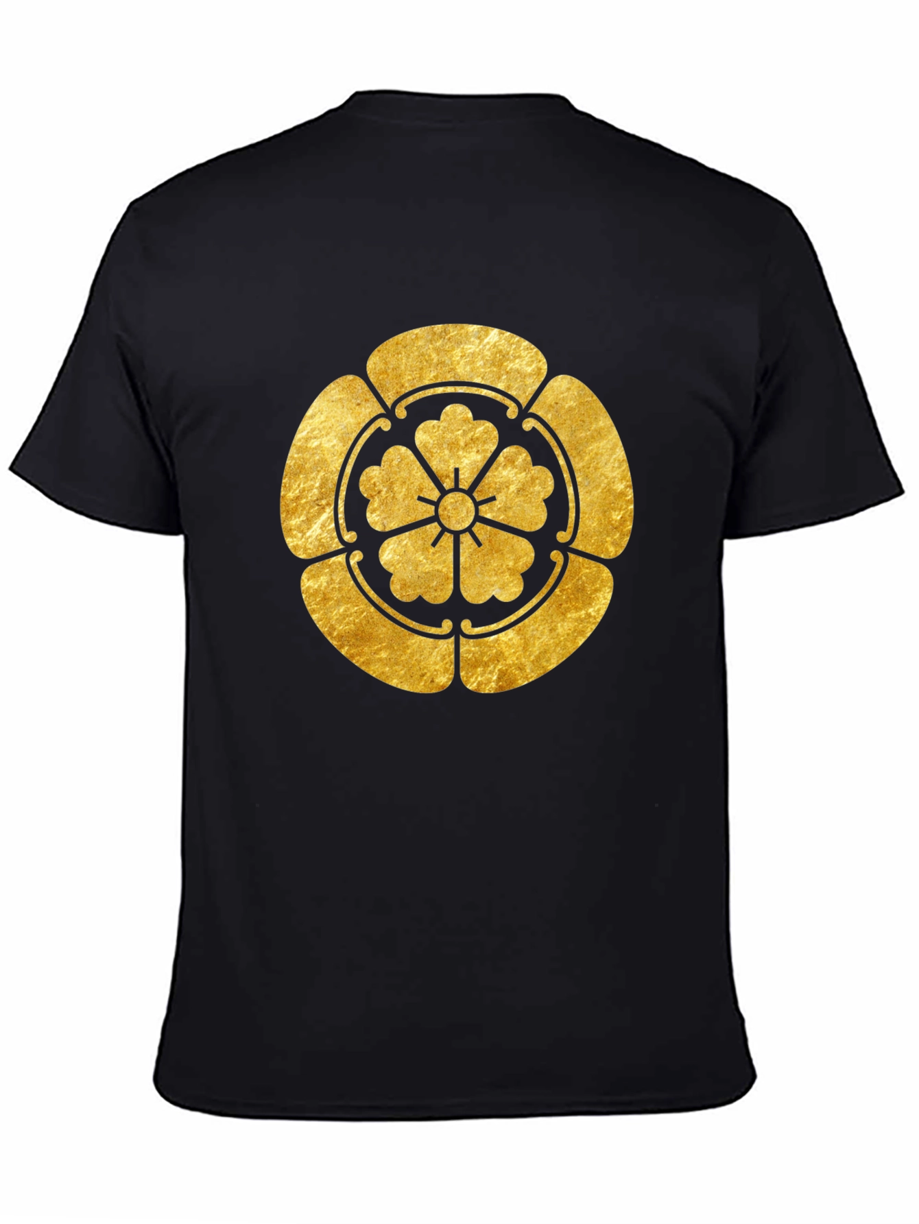 Gold Japanese Kamon Crest Graphic Tee