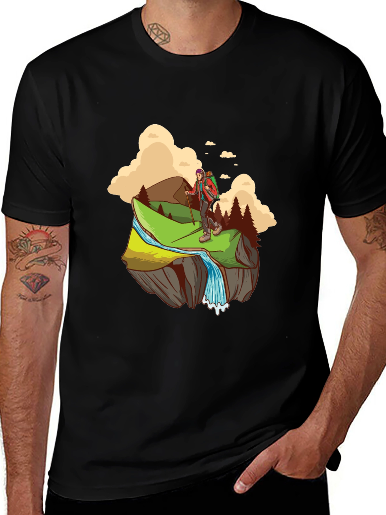 Hiking Adventure T-Shirt - Mountain Explorer