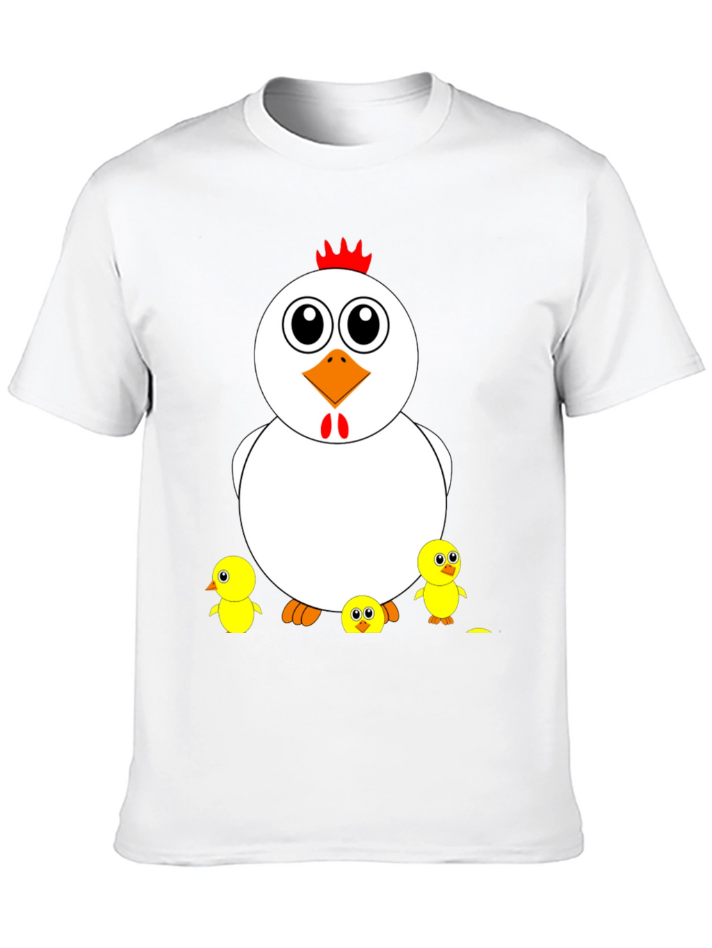 Funny Chicken & Chicks Graphic T-Shirt