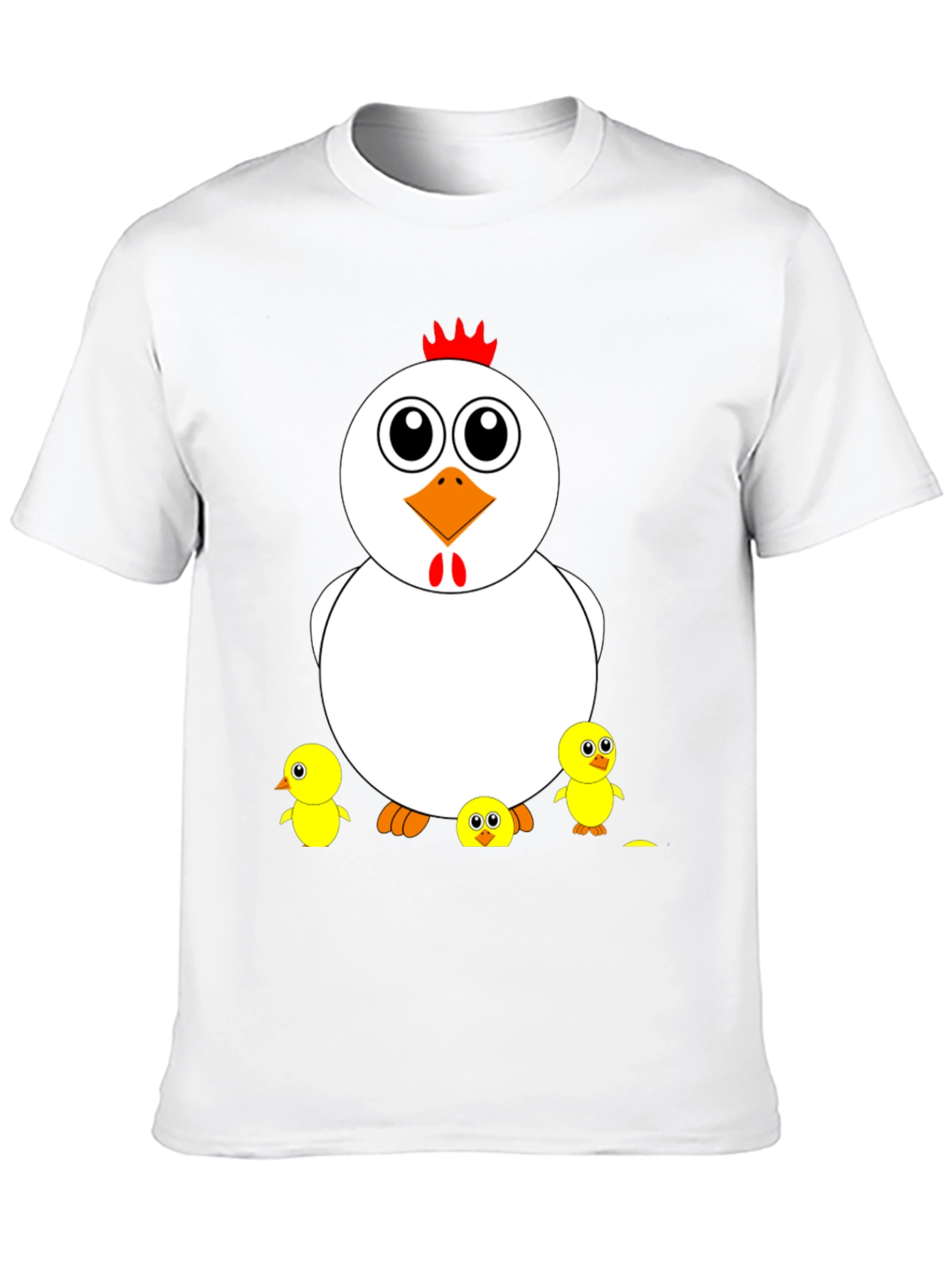 Funny Chicken & Chicks Graphic T-Shirt