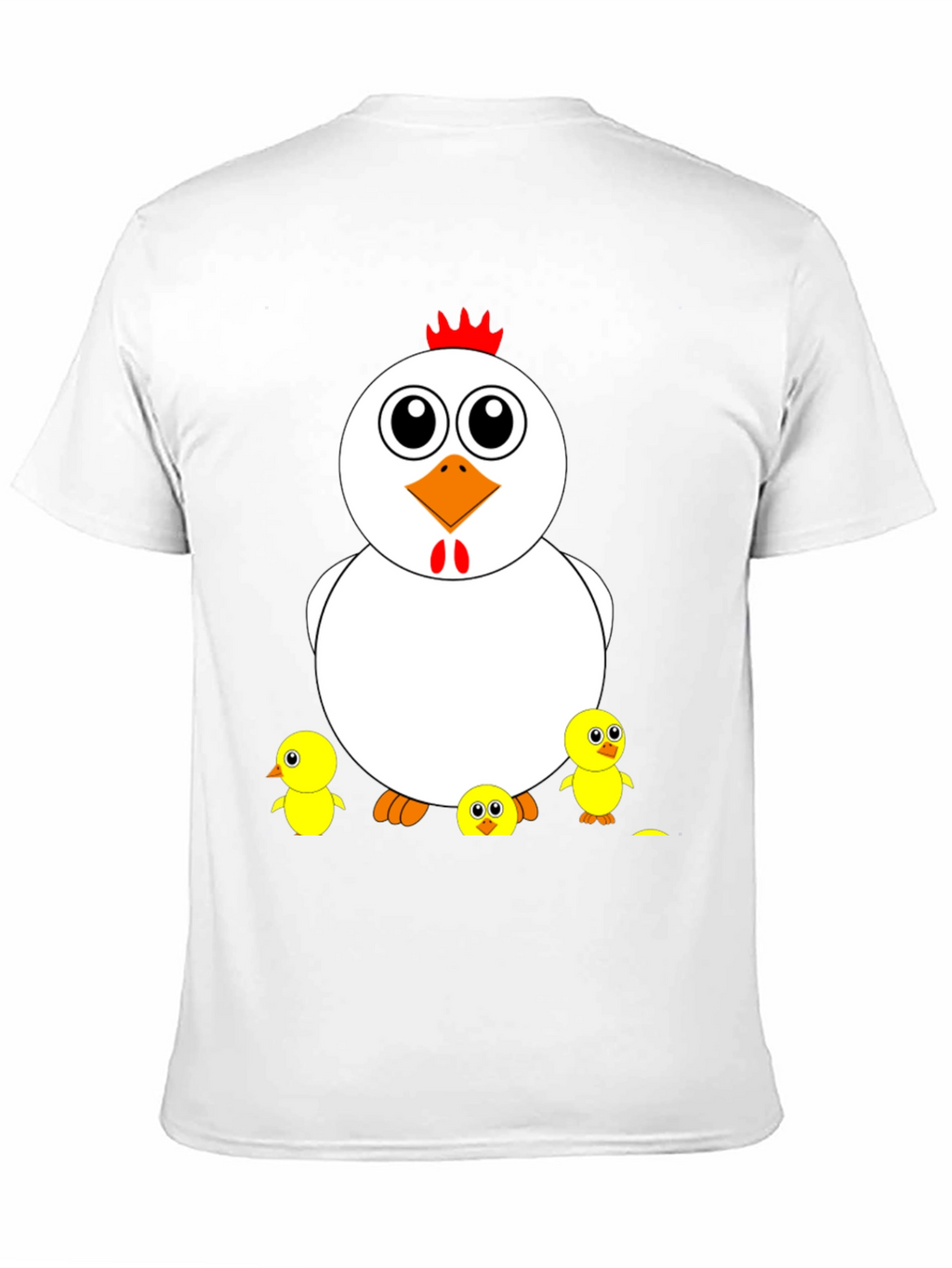 Funny Chicken & Chicks Graphic T-Shirt