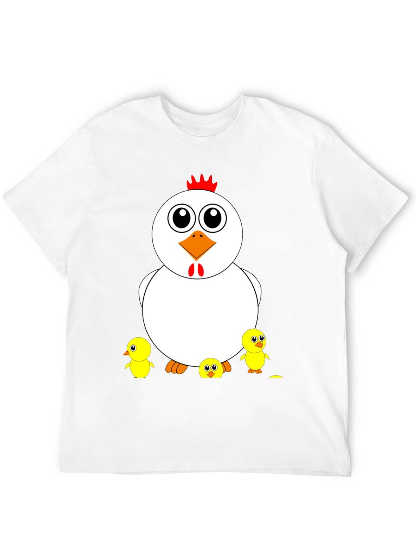 Funny Chicken & Chicks Graphic T-Shirt