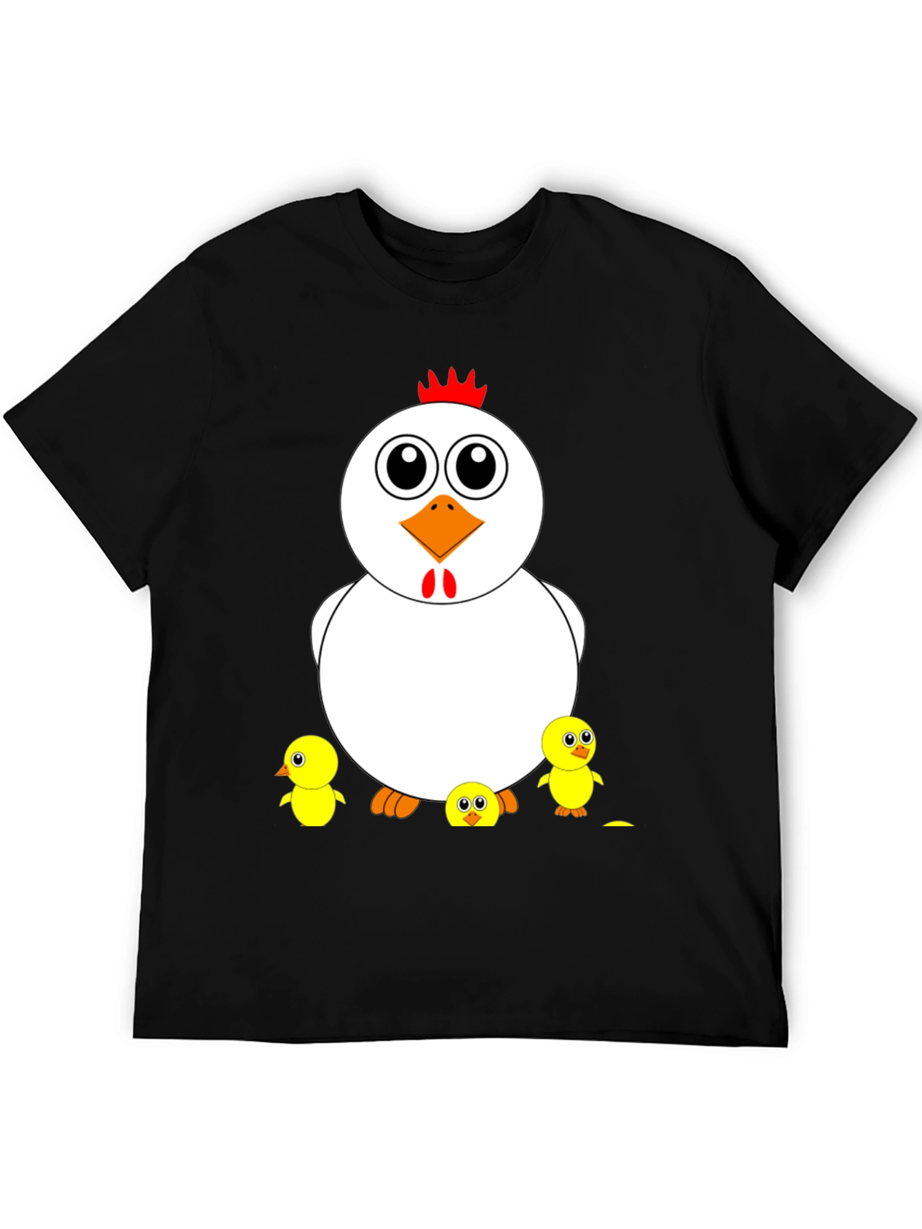 Funny Chicken & Chicks Graphic T-Shirt