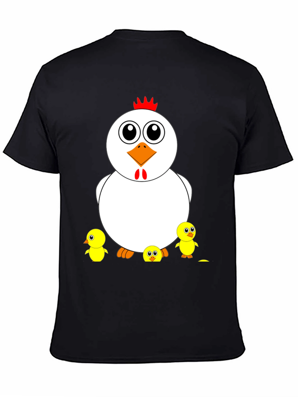 Funny Chicken & Chicks Graphic T-Shirt