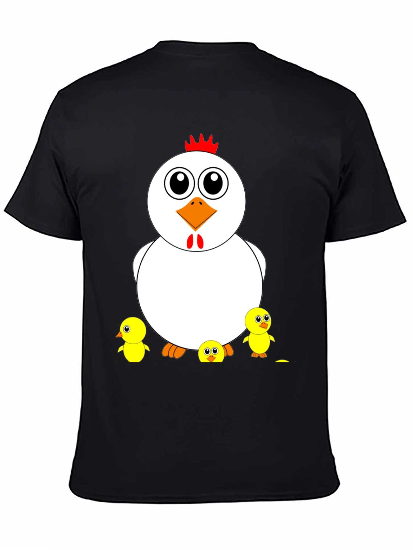 Funny Chicken & Chicks Graphic T-Shirt