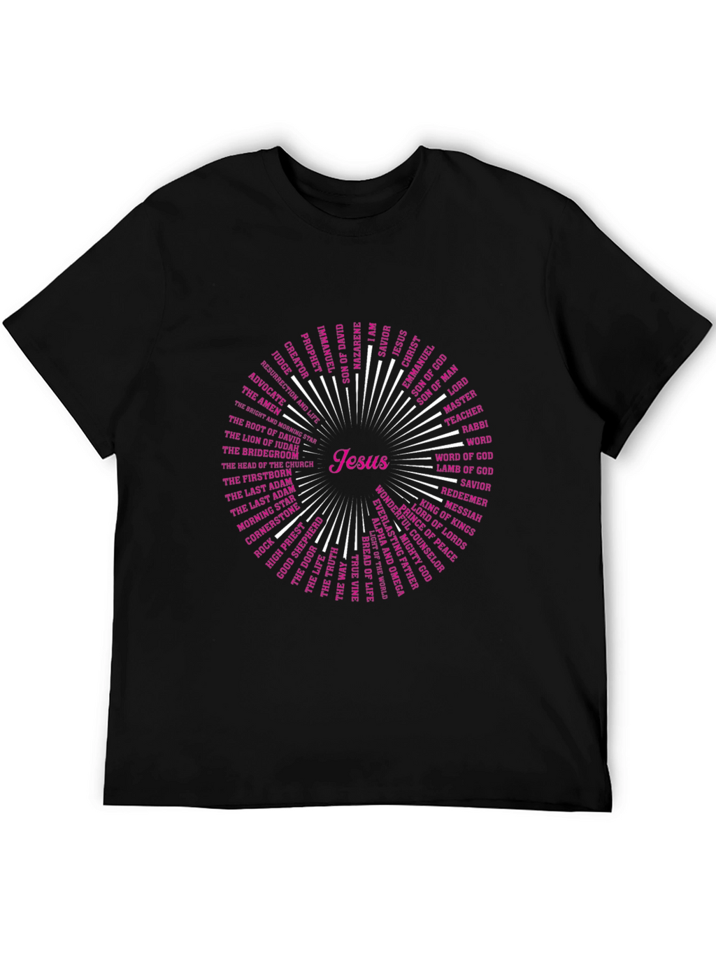 Jesus Names T-Shirt - Christian Religious Tee