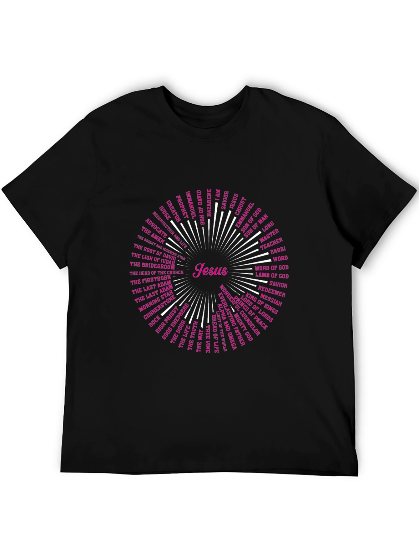 Jesus Names T-Shirt - Christian Religious Tee