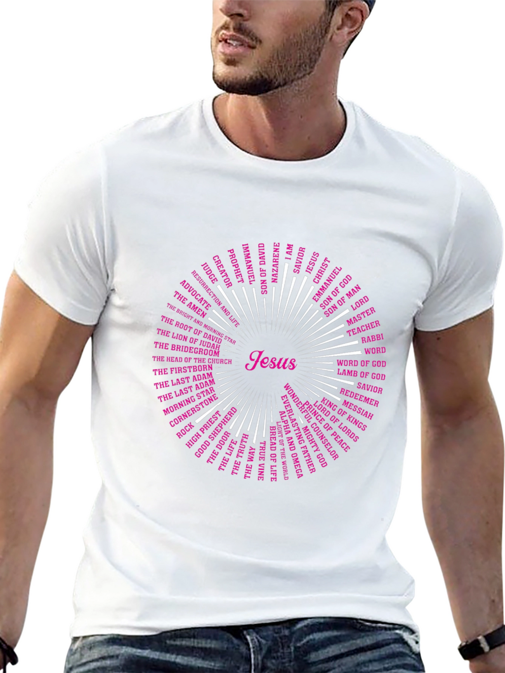 Jesus Names T-Shirt - Christian Religious Tee