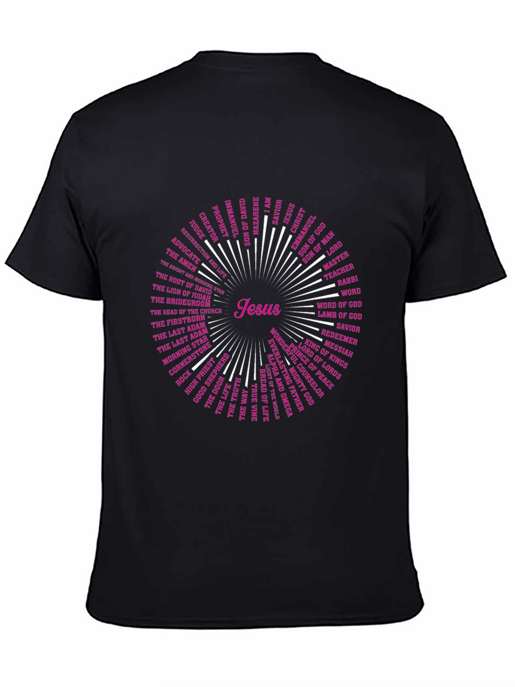 Jesus Names T-Shirt - Christian Religious Tee