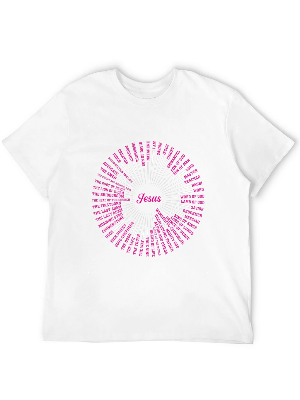 Jesus Names T-Shirt - Christian Religious Tee