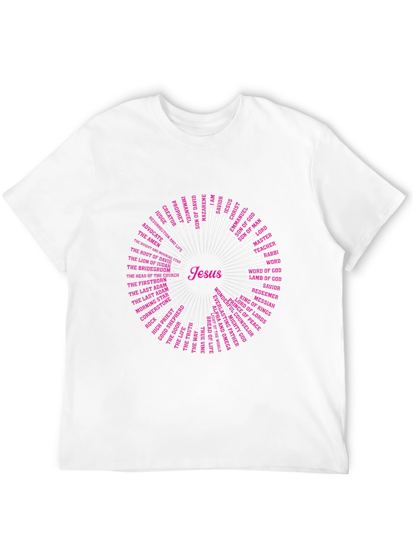 Jesus Names T-Shirt - Christian Religious Tee