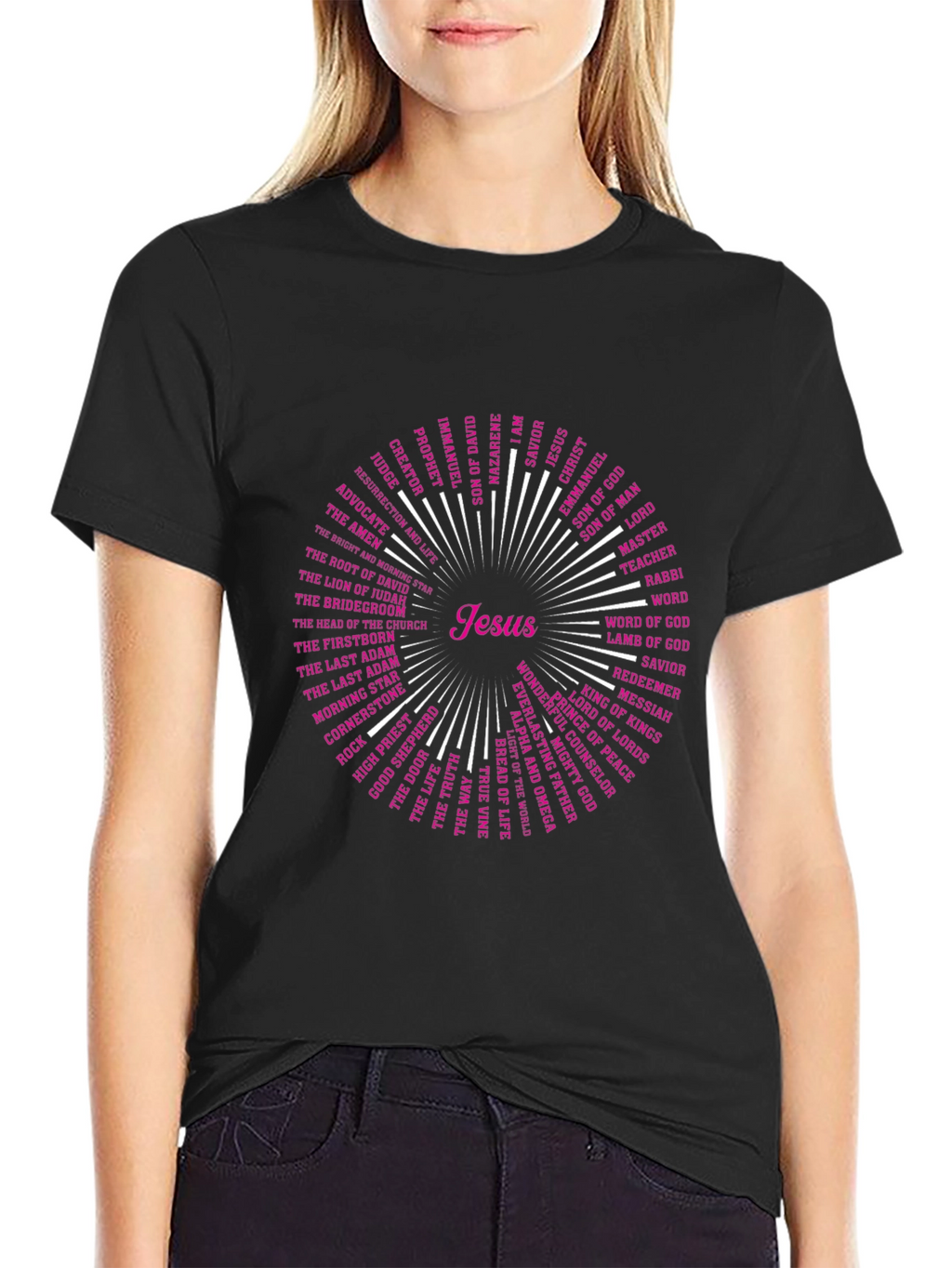Jesus Names T-Shirt - Christian Religious Tee