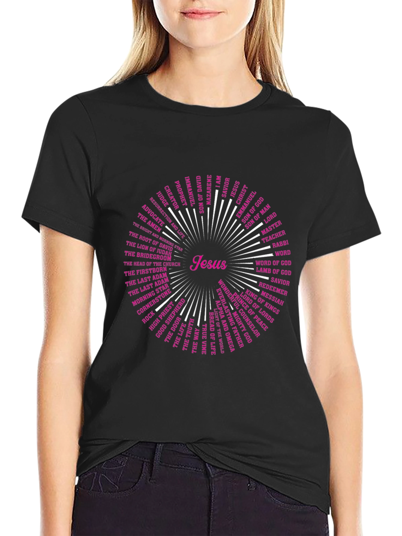 Jesus Names T-Shirt - Christian Religious Tee