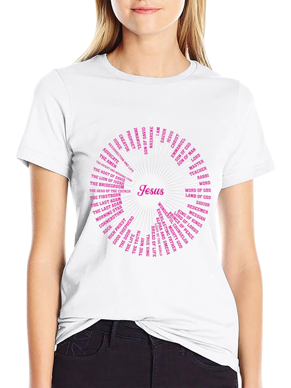 Jesus Names T-Shirt - Christian Religious Tee
