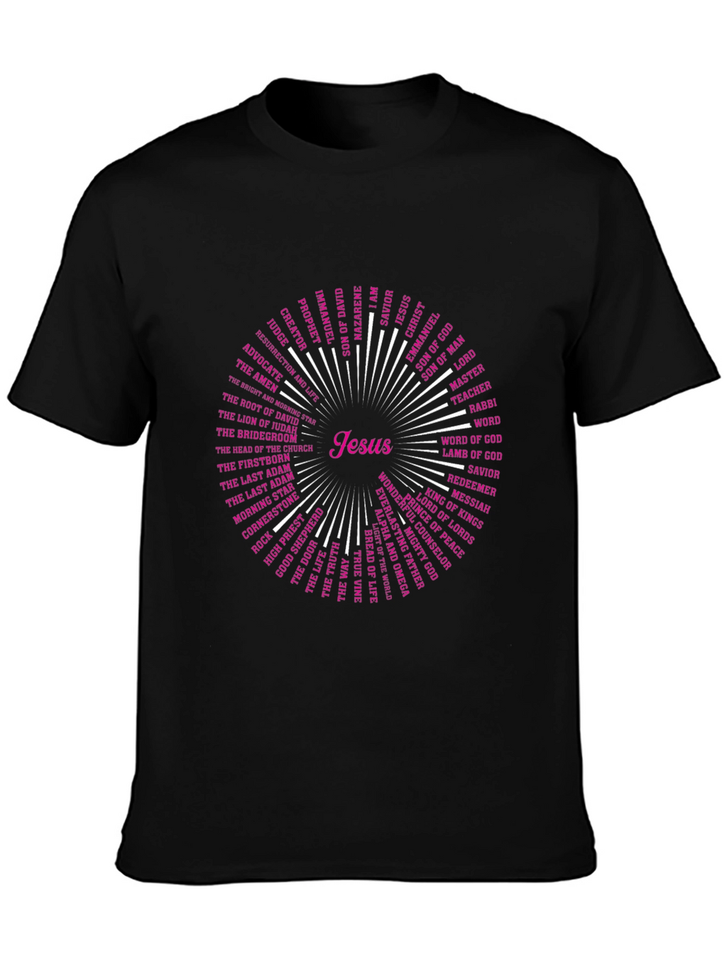 Jesus Names T-Shirt - Christian Religious Tee