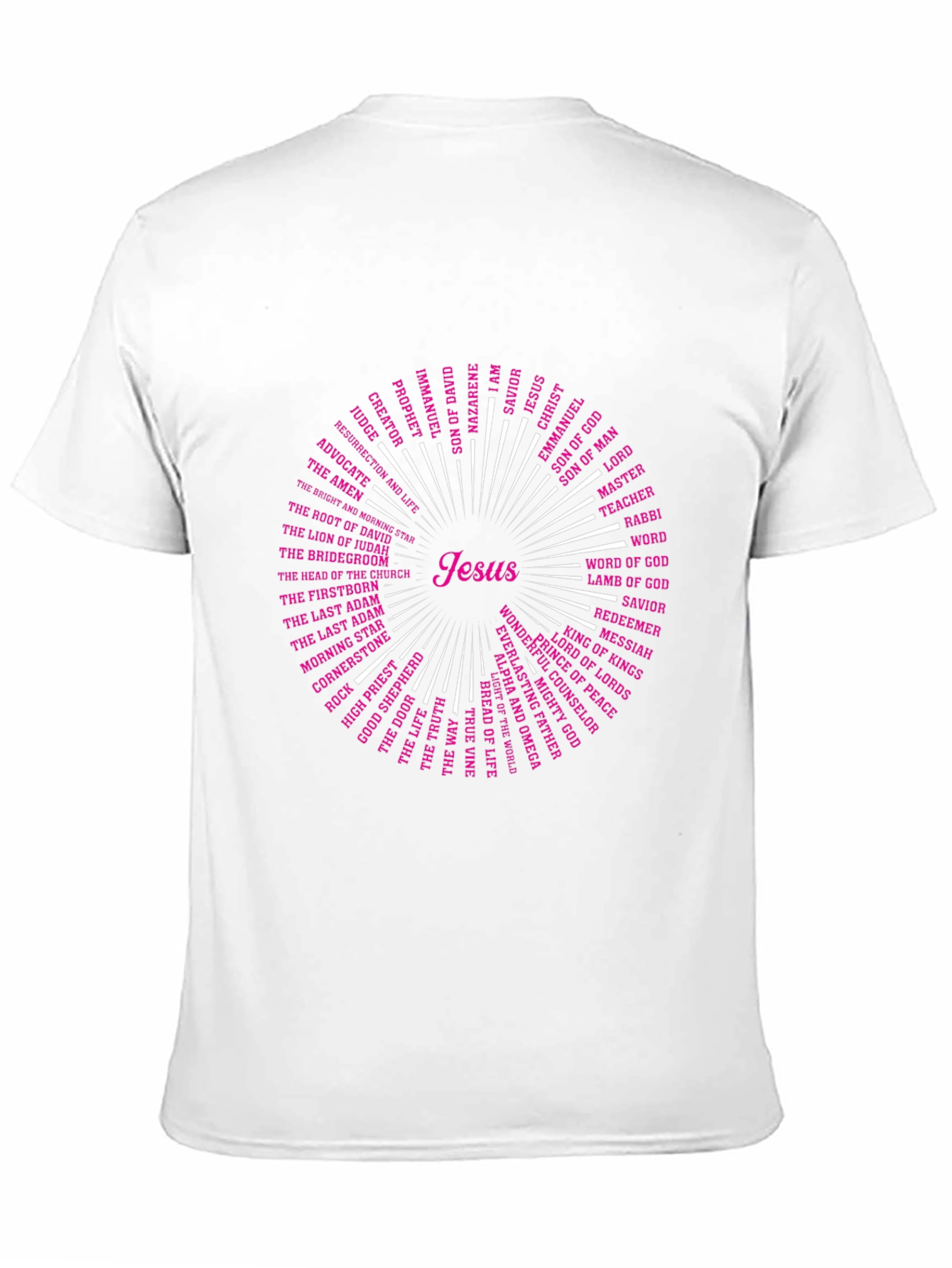 Jesus Names T-Shirt - Christian Religious Tee