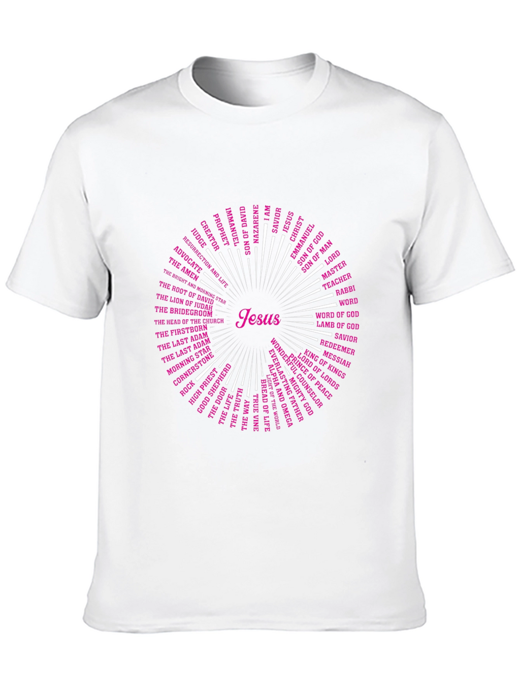 Jesus Names T-Shirt - Christian Religious Tee