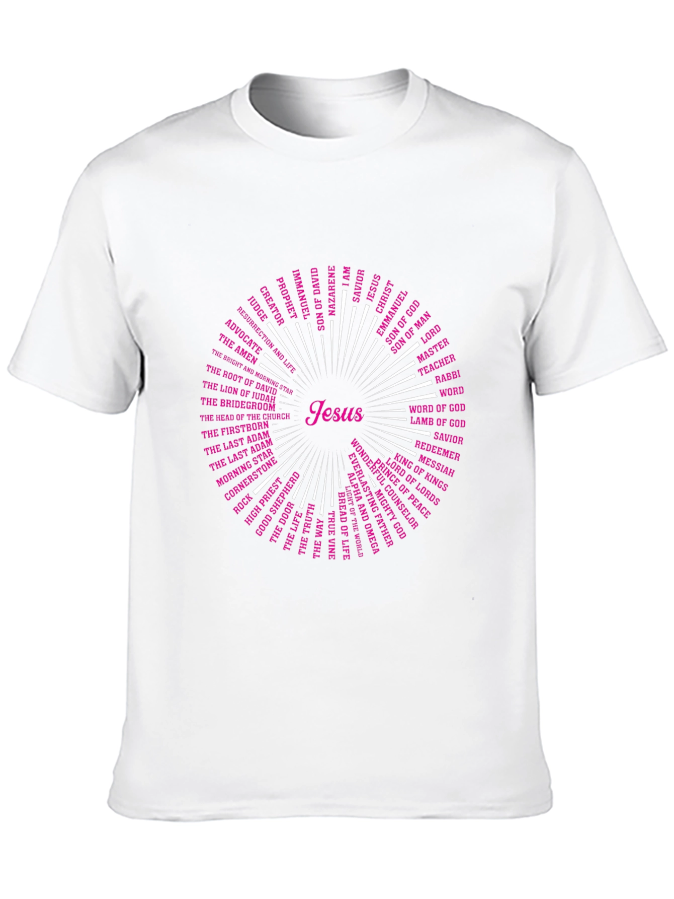 Jesus Names T-Shirt - Christian Religious Tee