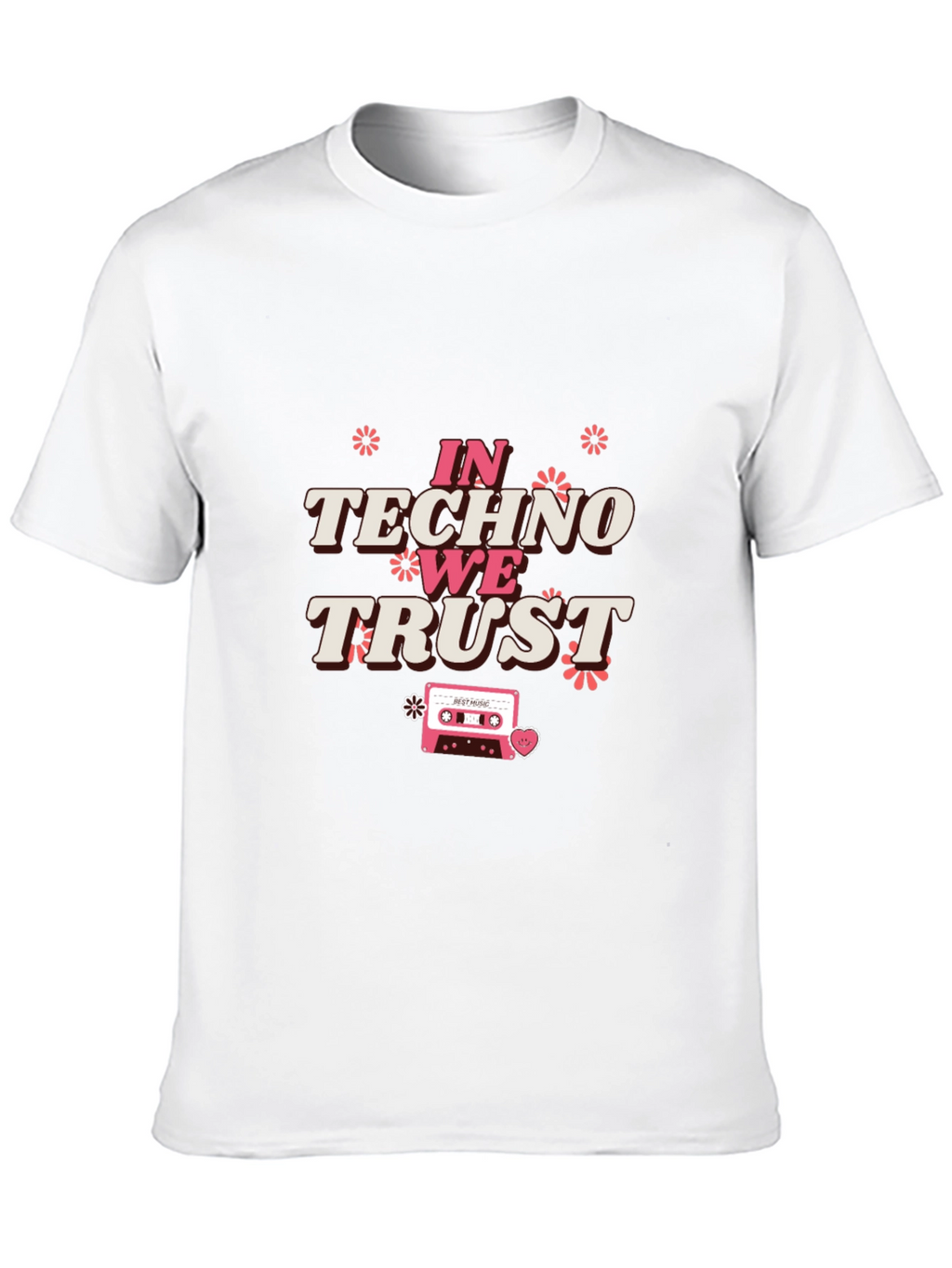 In Techno We Trust Graphic Tee - Black