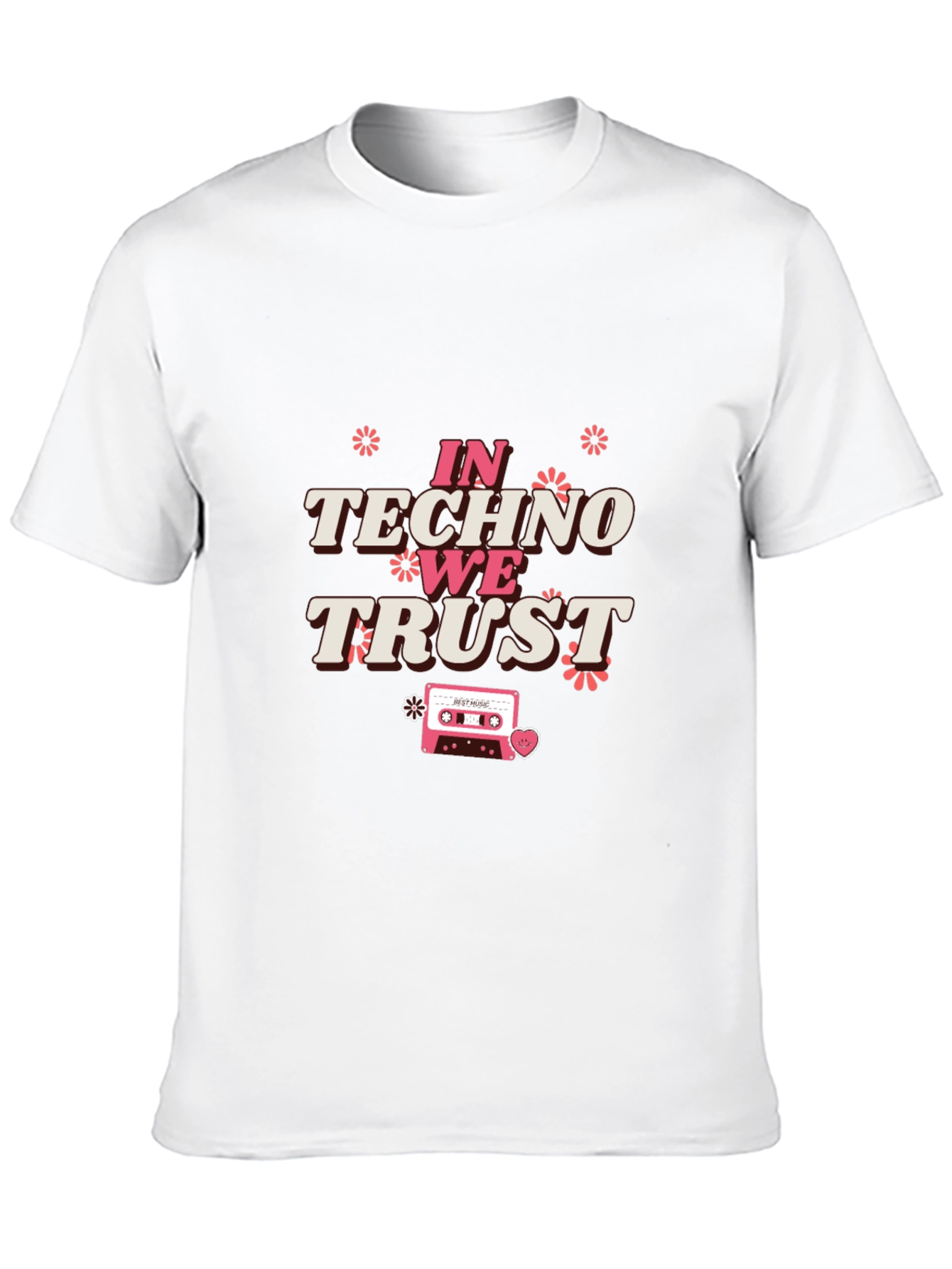 In Techno We Trust Graphic Tee - Black