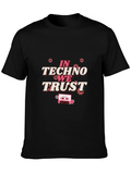 In Techno We Trust Graphic Tee - Black